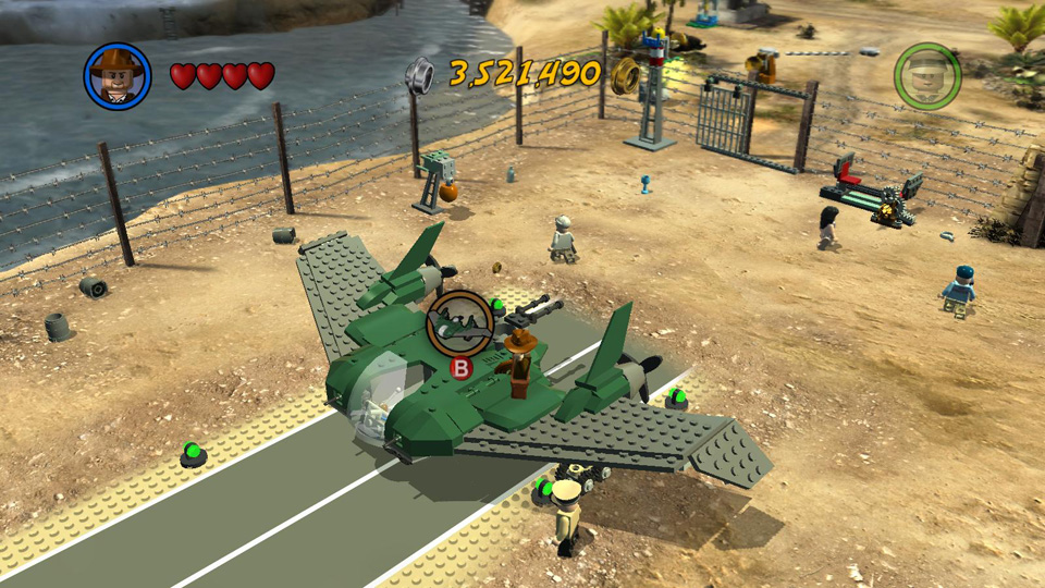 lego indiana jones fight on the flying wing
