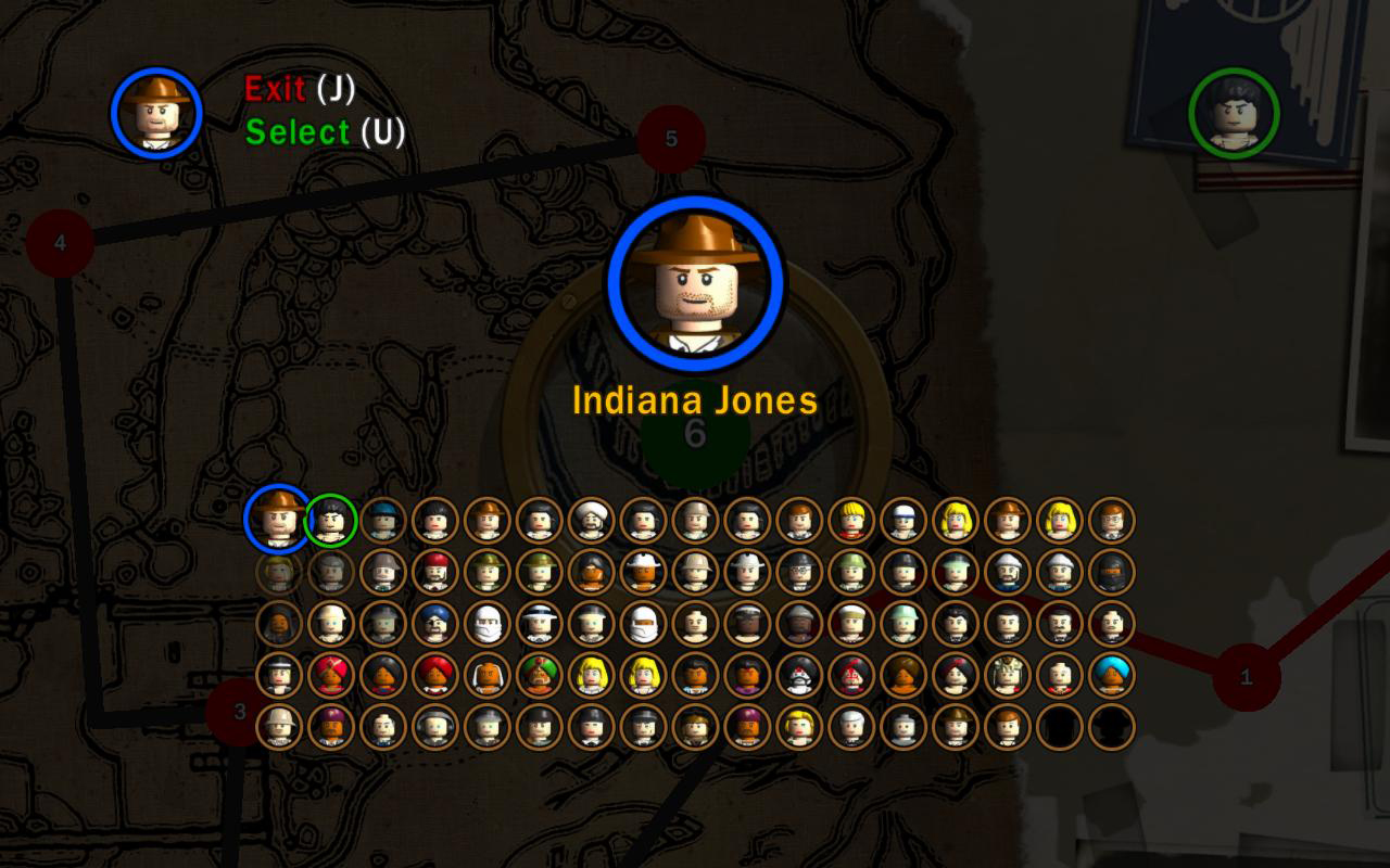 cerebrum på en ferie ru LEGO Indiana Jones: The Original Adventures - Characters